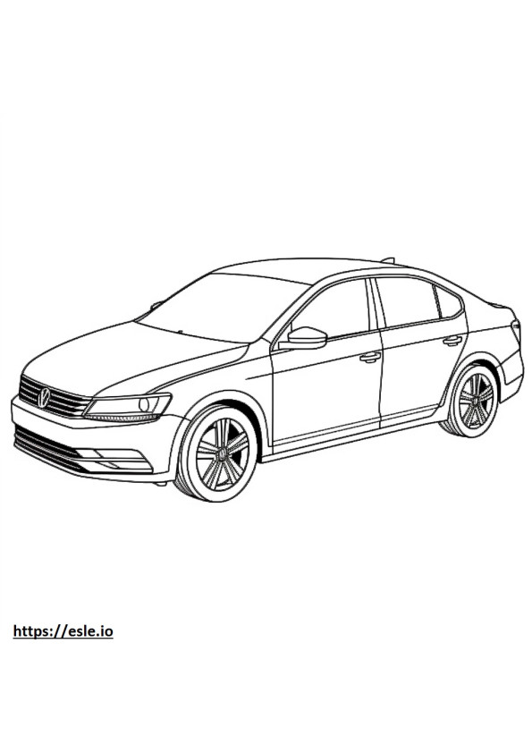 Volkswagen Jetta 2024 ausmalbild