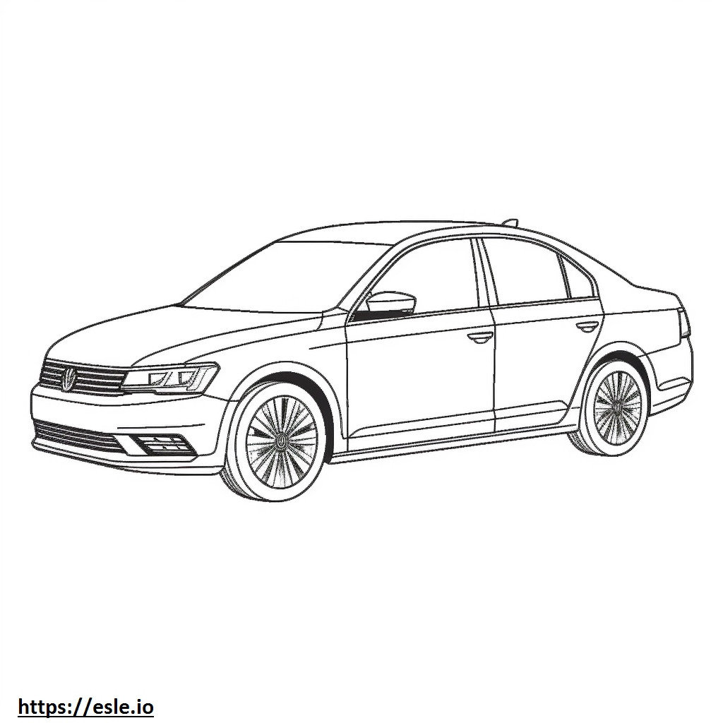 Volkswagen Jetta 2024 coloring page