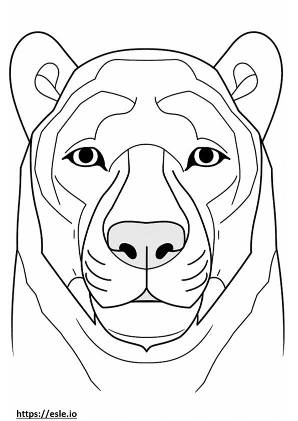 Boxweiler face coloring page