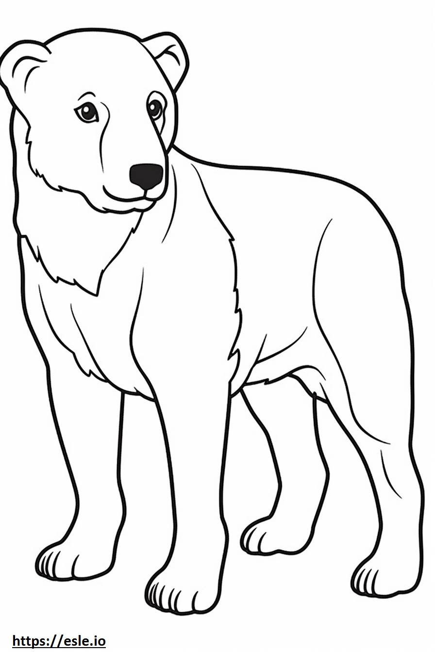 Boxweiler baby coloring page