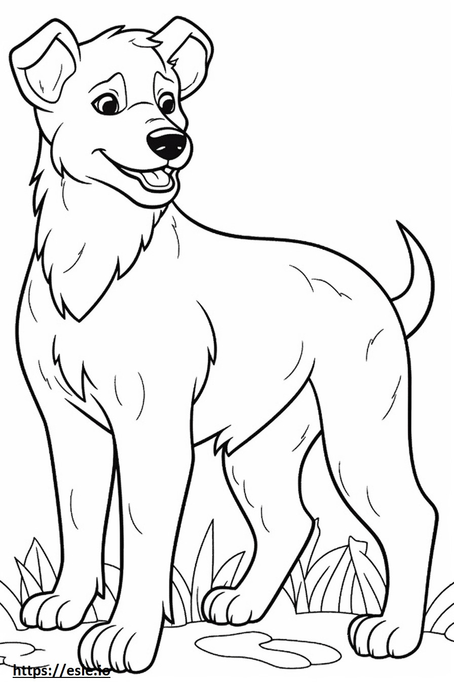 Brazilian Terrier Kawaii coloring page