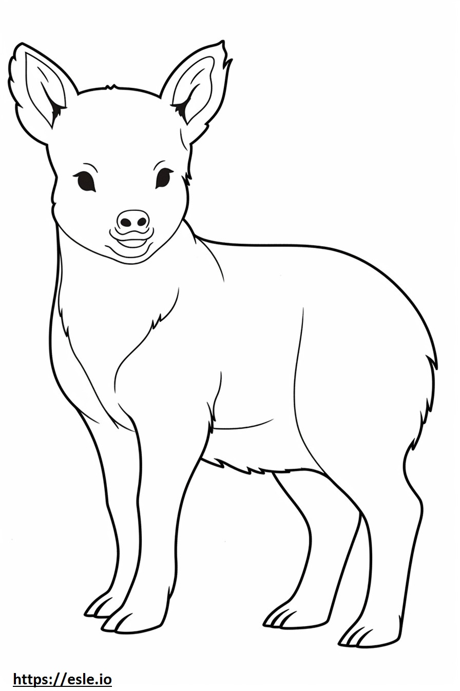 British Timber baby coloring page