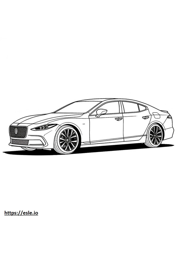 Lexus ES 350 F Sport 2024 coloring page