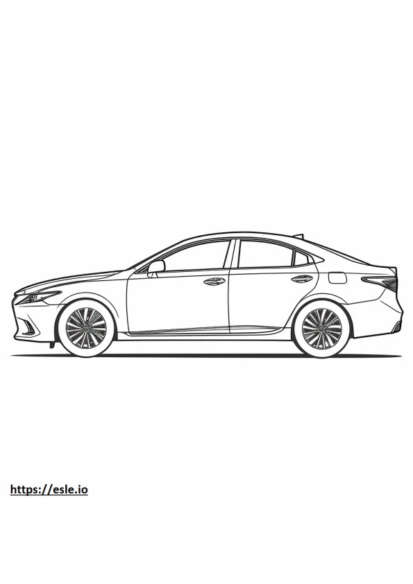 Lexus ES 250 AWD 2024 coloring page