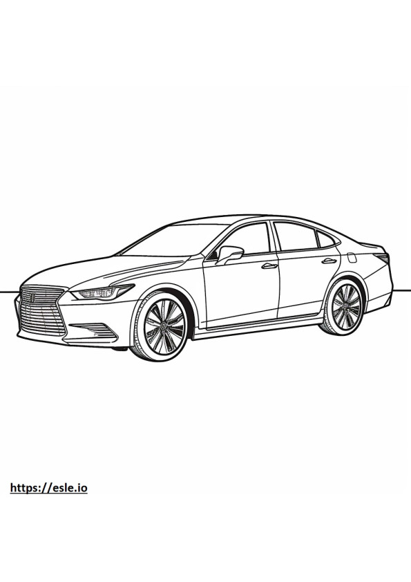 Lexus ES 250 AWD 2024 coloring page
