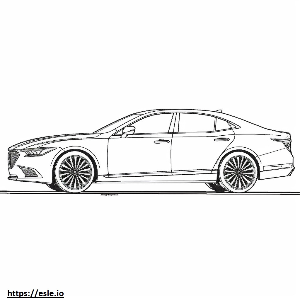 Lexus ES 300h 2024 para colorir