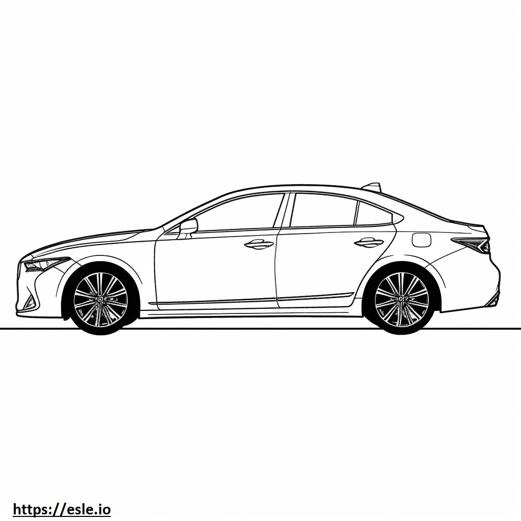 Lexus ES 300h 2024 coloring page