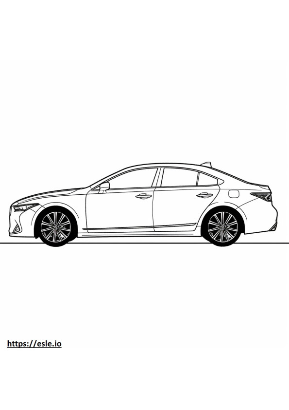 Lexus ES 300h 2024 coloring page