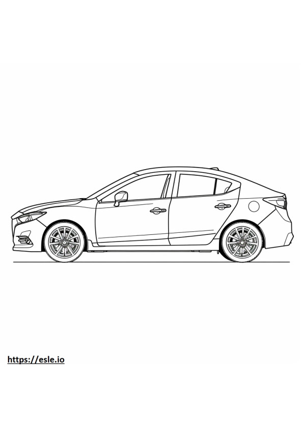 Mazda 3 5-Door 2WD 2024 coloring page