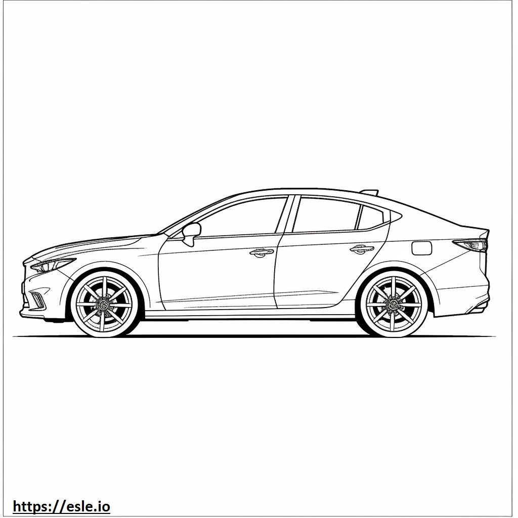 Mazda 3 5 puertas 2WD 2024 para colorear e imprimir