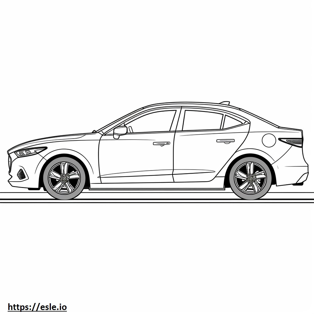 Mazda 3 5-Door 4WD 2024 coloring page