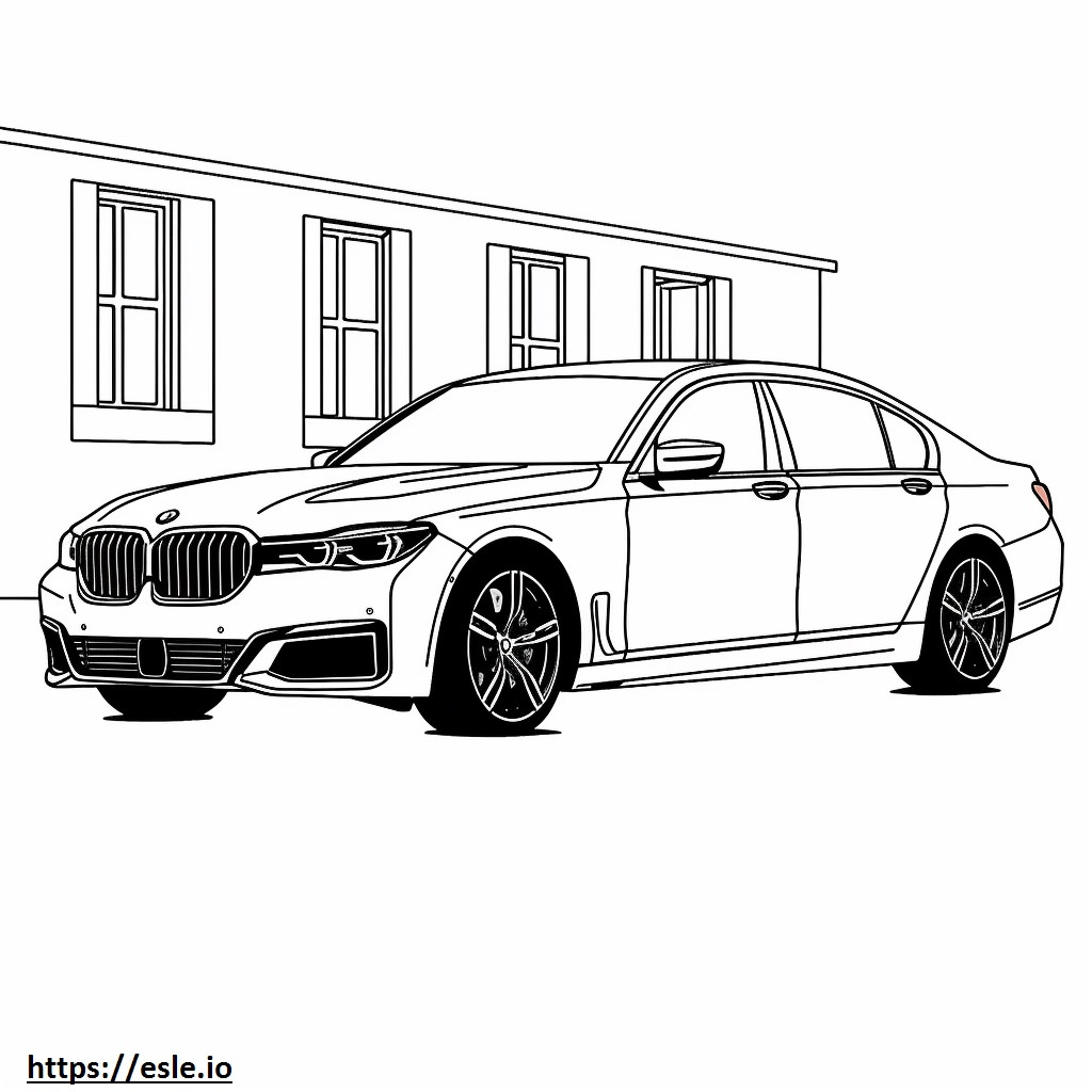 BMW 740i Sedan 2024 boyama