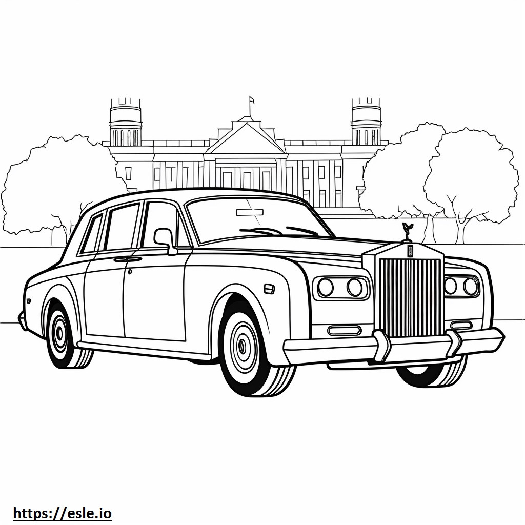 Rolls-Royce Phantom 2024 coloring page