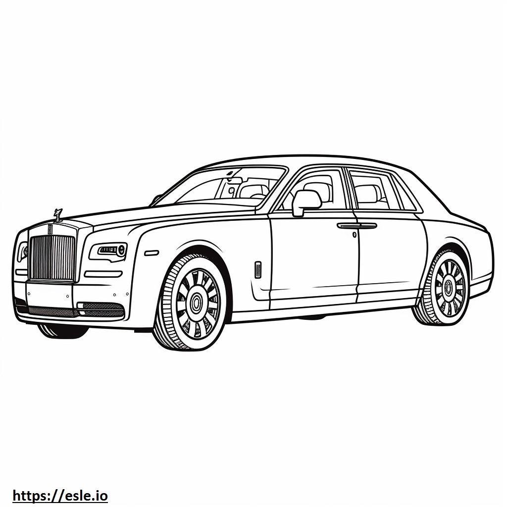 Rolls Royce Phantom 2024 para colorear e imprimir