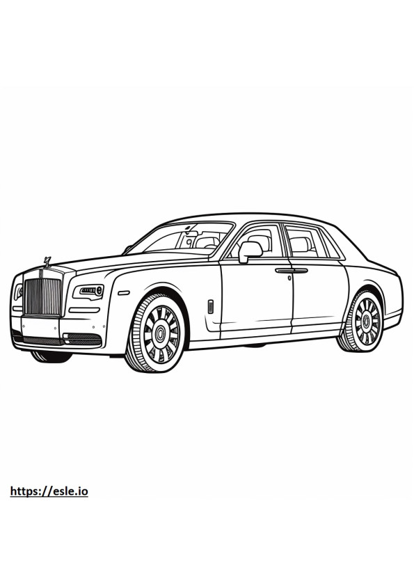 Rolls-Royce Phantom 2024 ausmalbild
