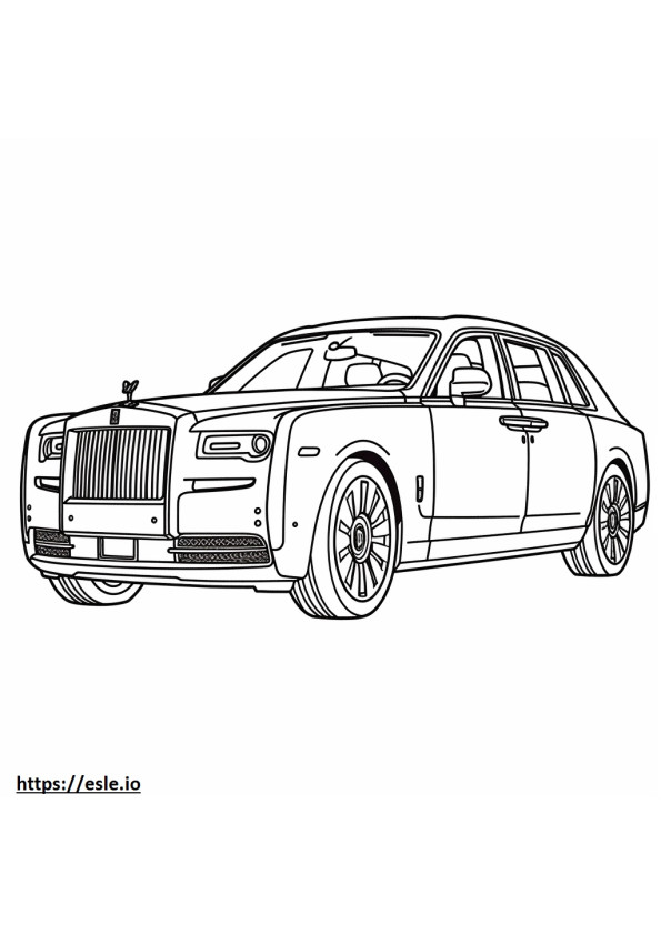 Rolls-Royce Phantom Extended 2024 coloring page