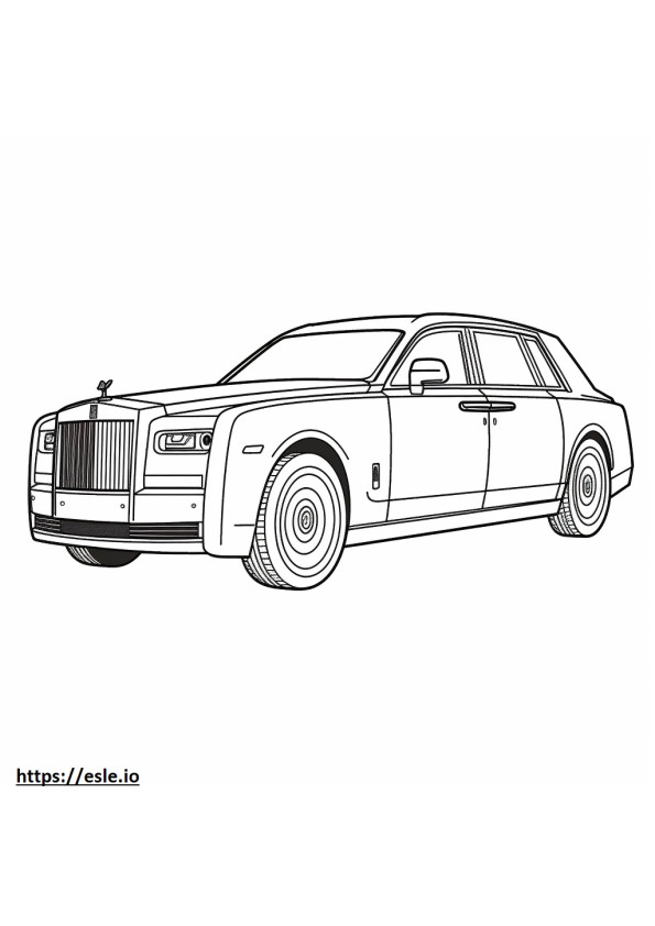 Rolls-Royce Phantom przedłużony 2024 kolorowanka