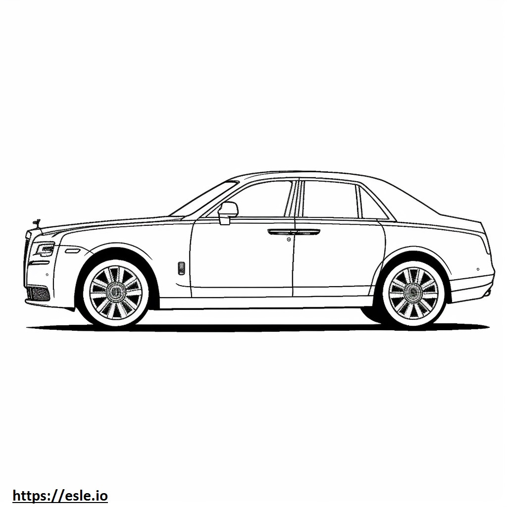 Rolls-Royce Ghost 2024 coloring page