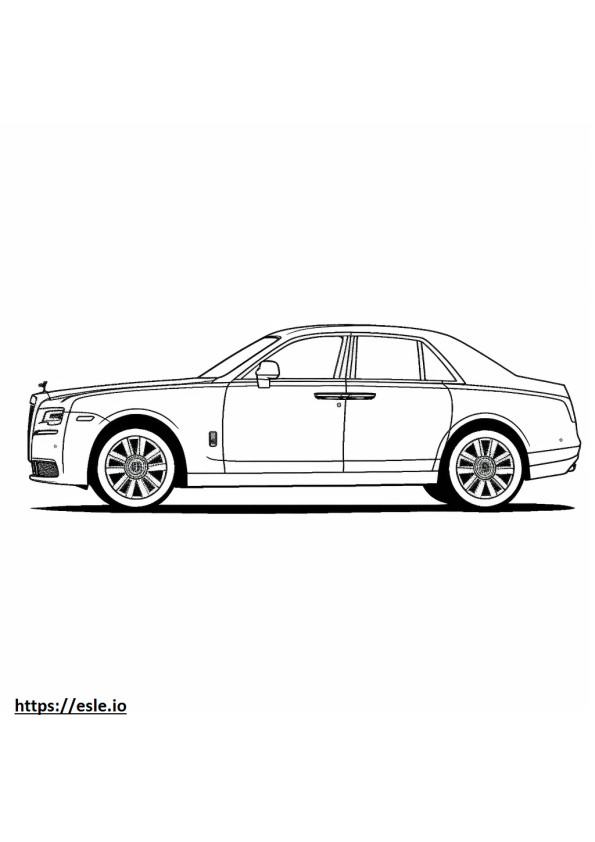 Rolls-Royce Fantasma 2024 para colorir