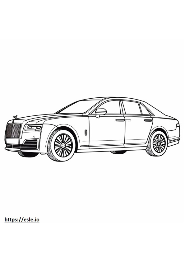 Rolls Royce Ghost 2024 da colorare
