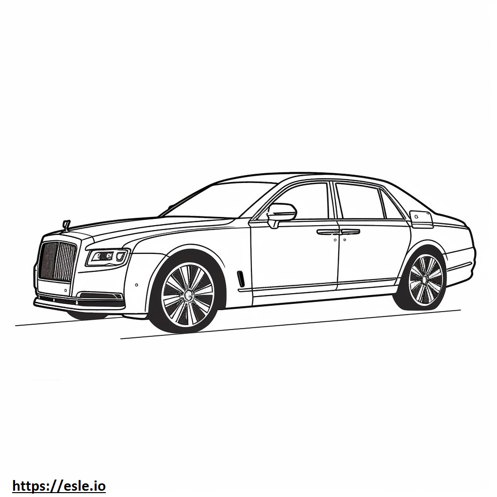 Rolls-Royce Ghost 2024 coloring page