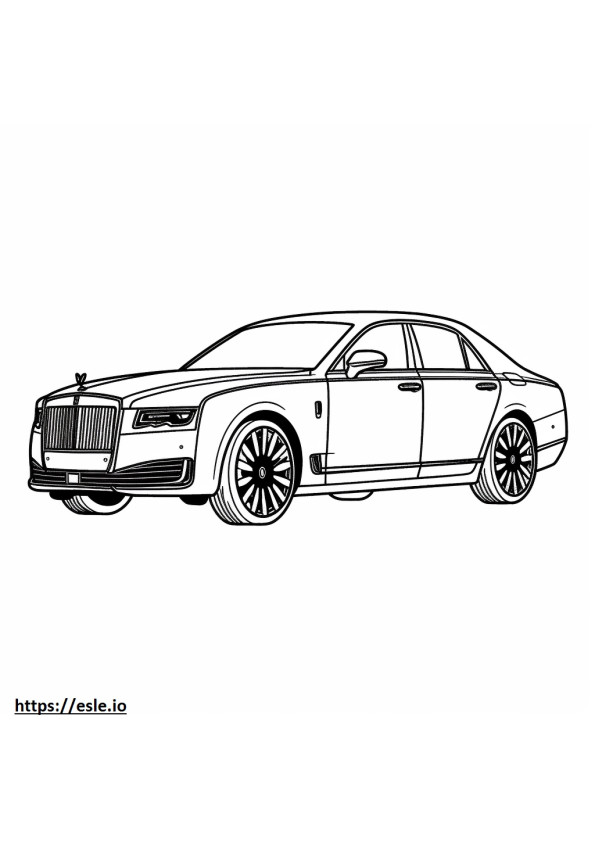 Rolls-Royce Ghost 2024 ausmalbild