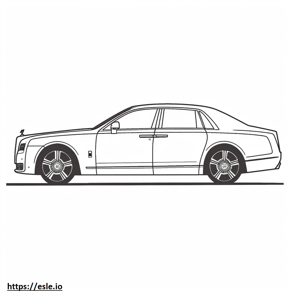 Rolls-Royce Ghost estesa al 2024 da colorare