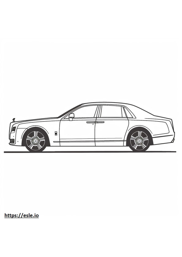 Rolls-Royce Ghost Extended 2024 ausmalbild