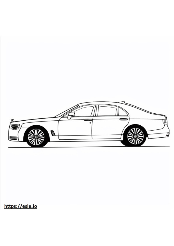 Rolls-Royce Ghost Extended 2024 coloring page