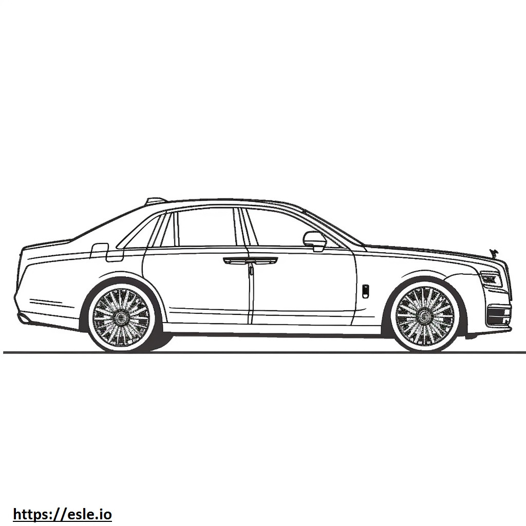 Rolls-Royce Ghost przedłużony 2024 kolorowanka