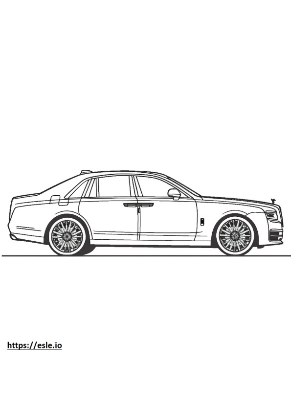 Rolls-Royce Ghost Extended 2024 ausmalbild