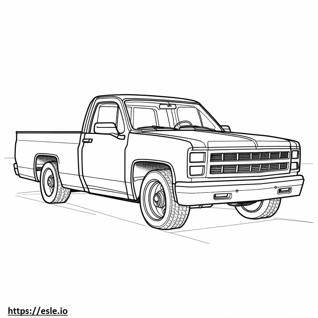 Chevrolet Silverado 2WD 2024 coloring page