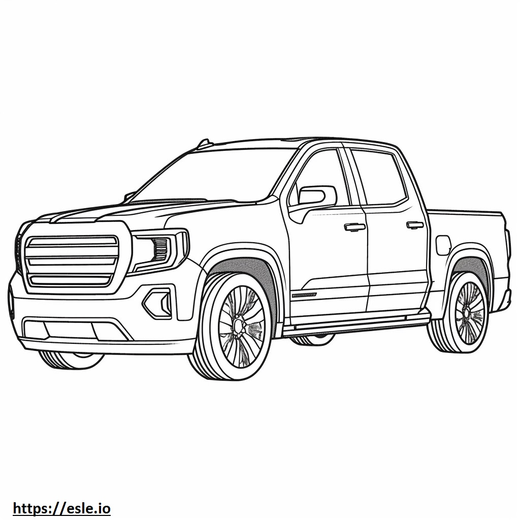 GMC Sierra 2WD 2024 coloring page