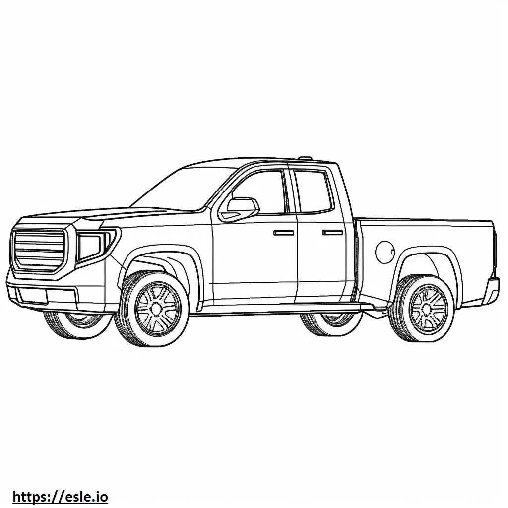 GMC Sierra Cab Chassis 4WD 2024 coloring page