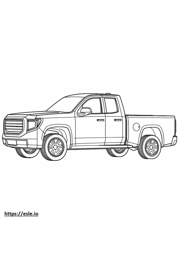 GMC Sierra Cab Chassis 4WD 2024 coloring page