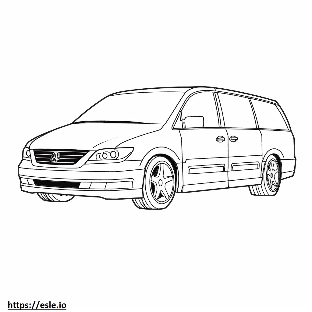 Honda Odyssey 2024 coloring page