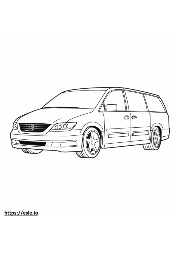 Honda Odyssey 2024 ausmalbild