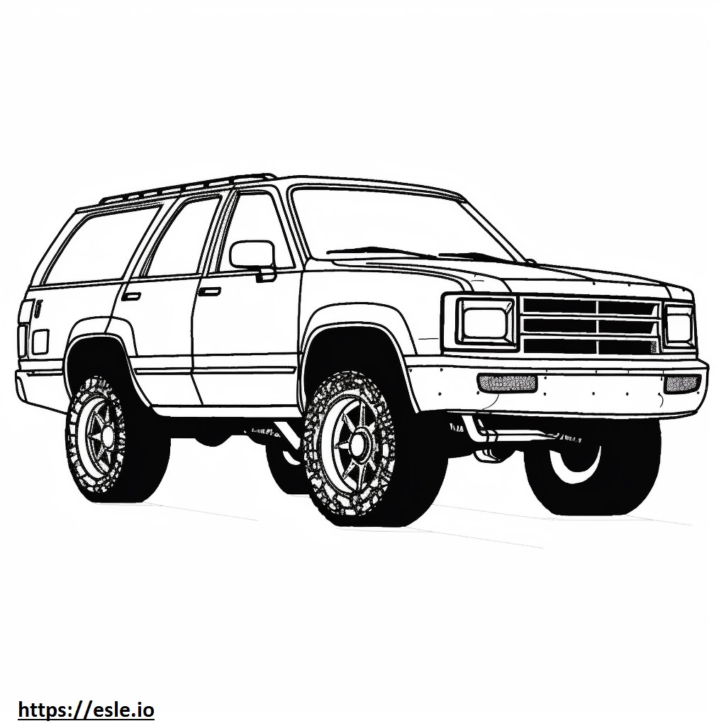 Chevrolet Blazer FWD 2024 ausmalbild