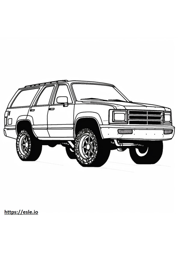Chevrolet Blazer FWD 2024 gambar mewarnai