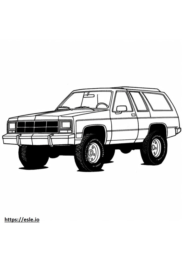 Chevrolet Blazer FWD 2024 coloring page