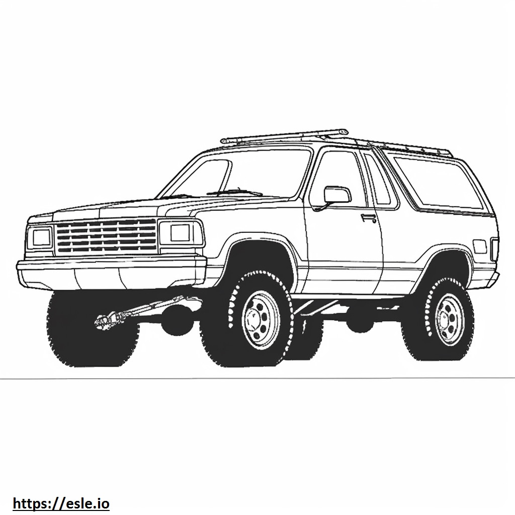 Chevrolet Blazer FWD 2024 ausmalbild