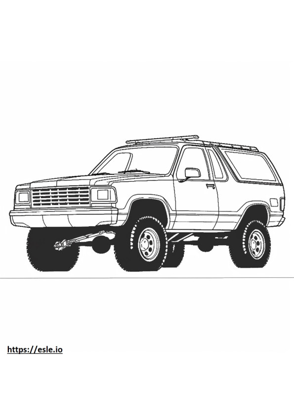 Chevrolet Blazer FWD 2024 gambar mewarnai