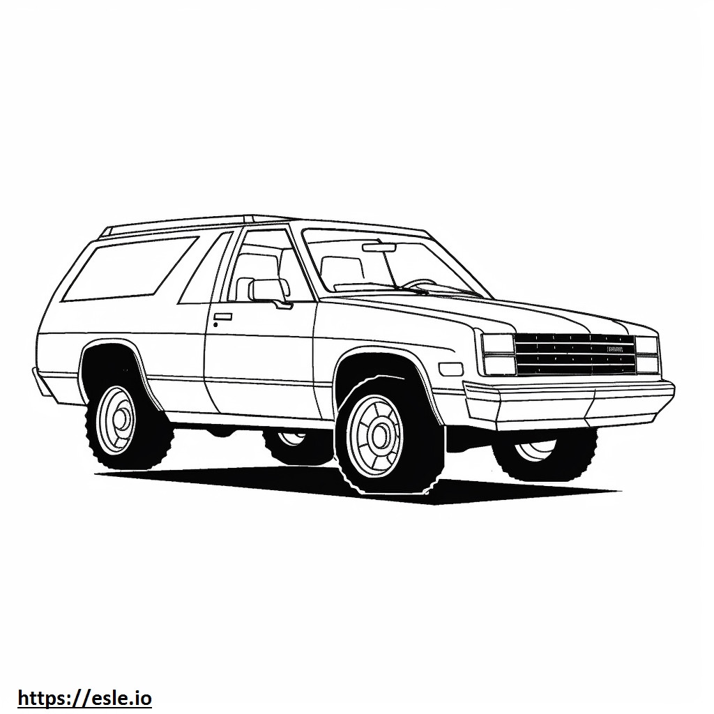 Chevrolet Blazer FWD 2024 kolorowanka