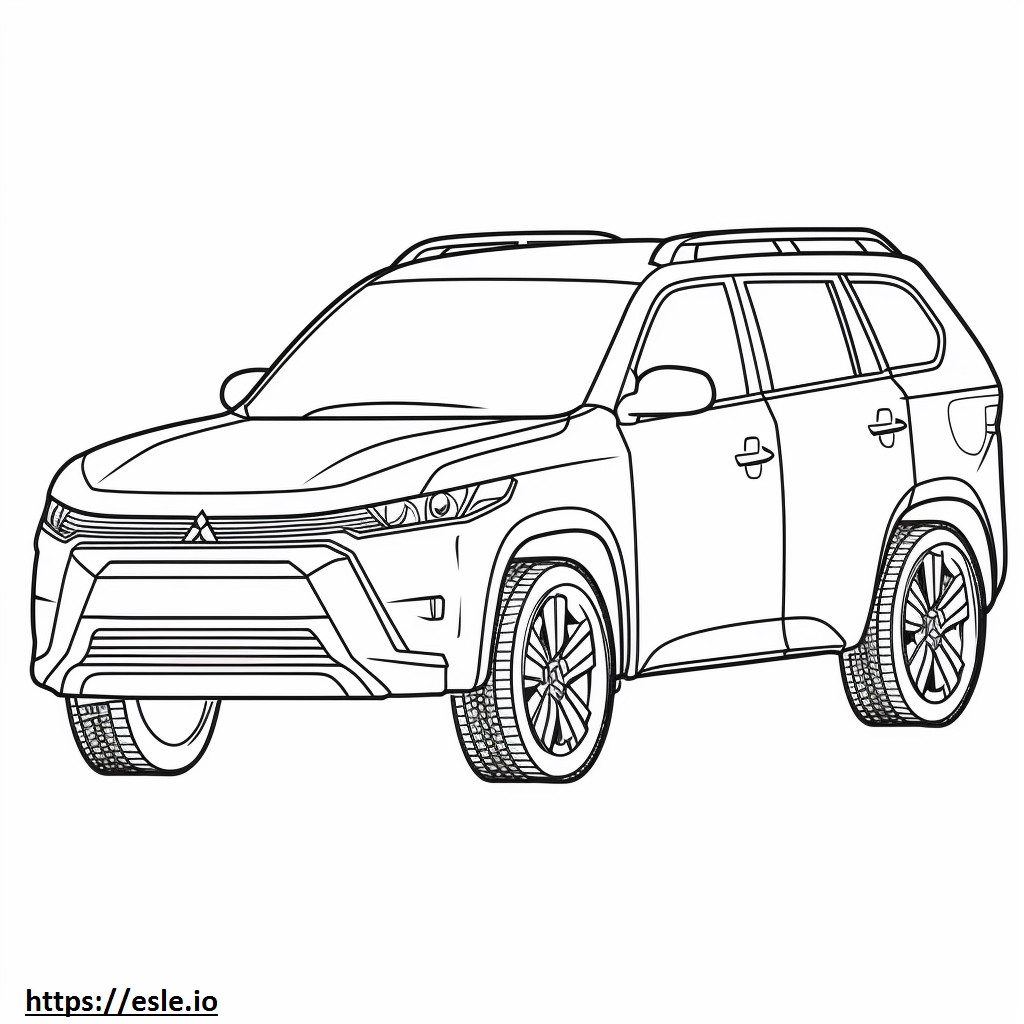 Mitsubishi Outlander 2WD 2024 para colorir