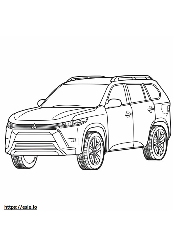 Mitsubishi Outlander 2WD 2024 coloring page