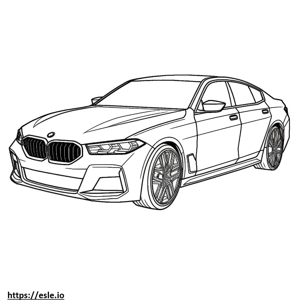 Coloriage BMW X1 M35i 2024 à imprimer