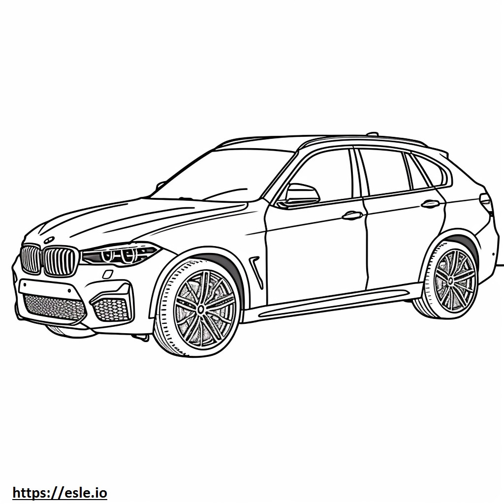 Coloriage BMW X1 M35i 2024 à imprimer