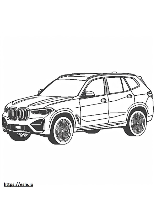 BMW X3 M40i 2024 coloring page