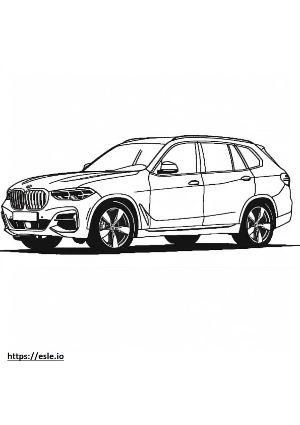 BMW X3 M40i 2024 ぬりえ - 塗り絵