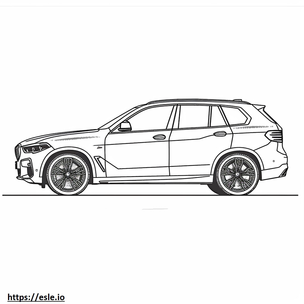 BMW X3 M40i 2024 coloring page